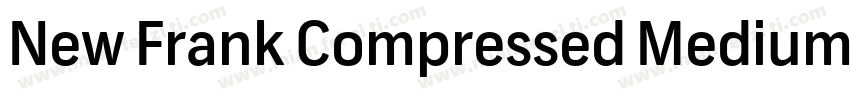 New Frank Compressed Medium字体转换